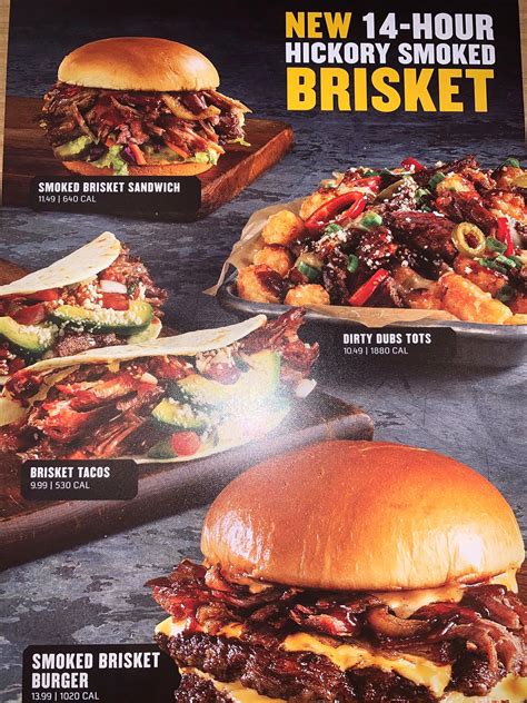 bdubs late night menu|Menu .